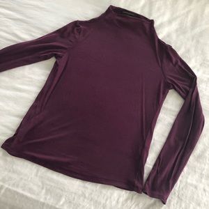 3/$15 Banana Republic Purple Mock Turtleneck Top